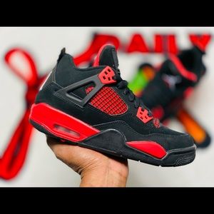 Kids (GS) Air Jordan Retro 4 Red Thunder